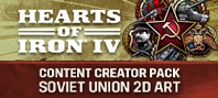 Hearts of Iron IV: Content Creator Pack - Soviet Union 2D Art (электронная версия)