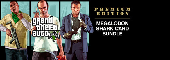 Комплект grand theft auto v premium edition и платежная карта мегалодон