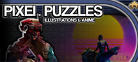 Pixel Puzzles Illustrations & Anime - Jigsaw Pack: Cyberpunk